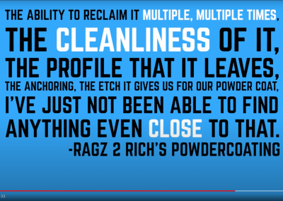 Customer Breakthrough: 10X Superoxalloy Abrasives Leave A Cleaner Profile