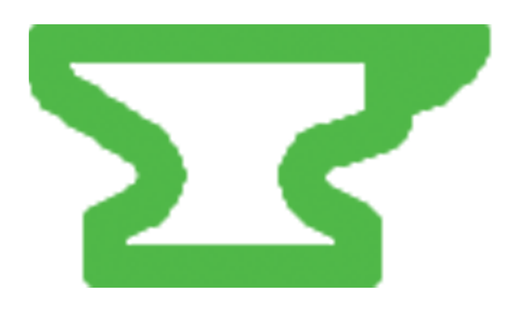 A green anvil icon