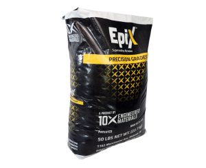 a bag of EpiX precision grade blasting abrasives